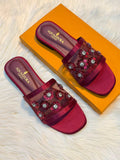 Floral Flat Slippers