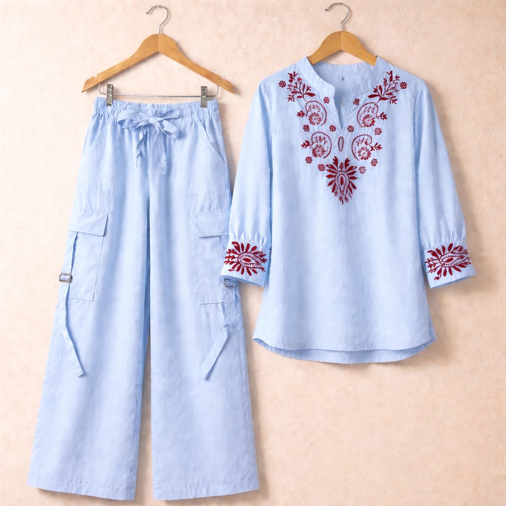 Embroidered 2PC