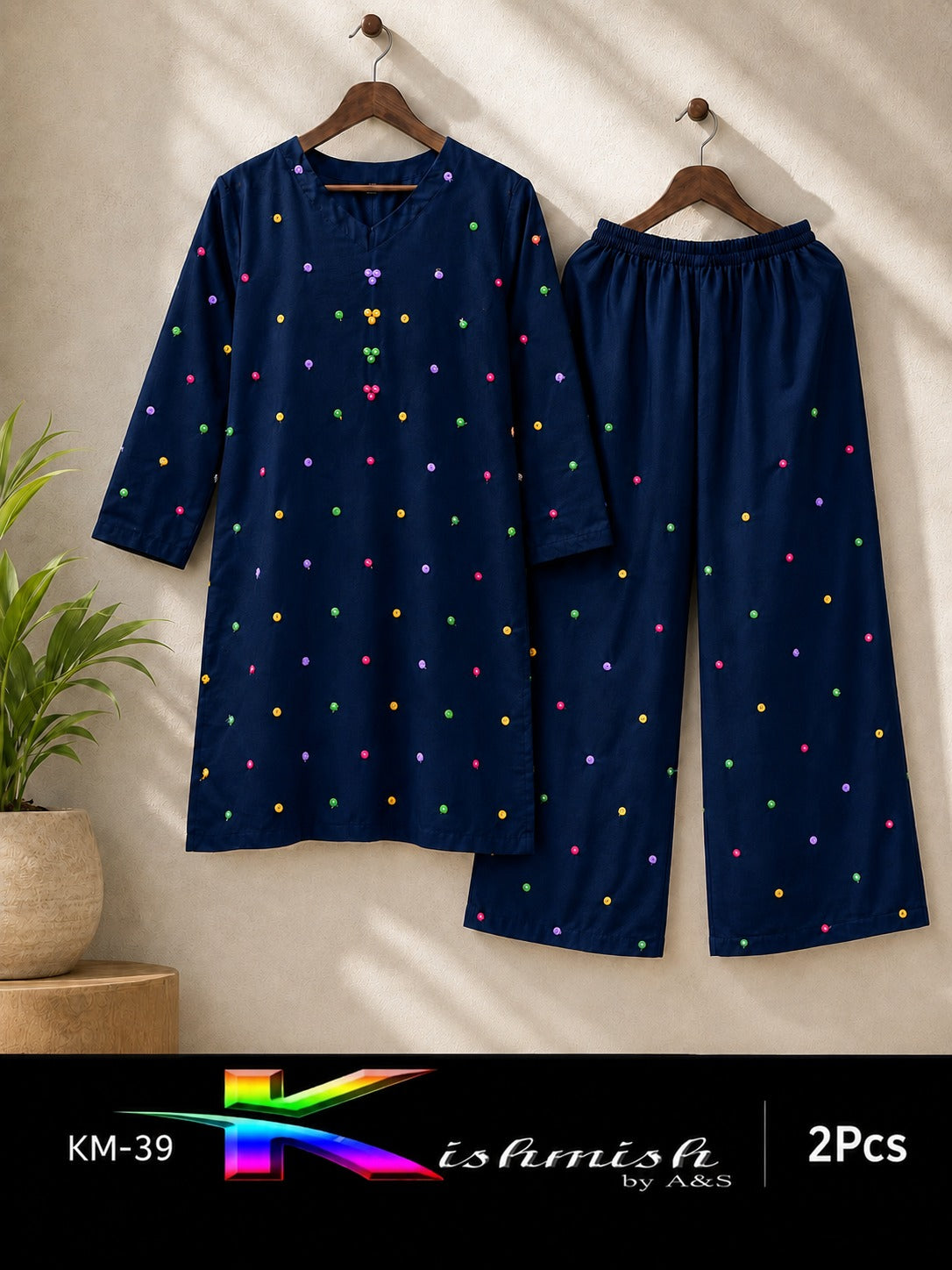Khishmish Mirror Work 2PC Lawn Suit