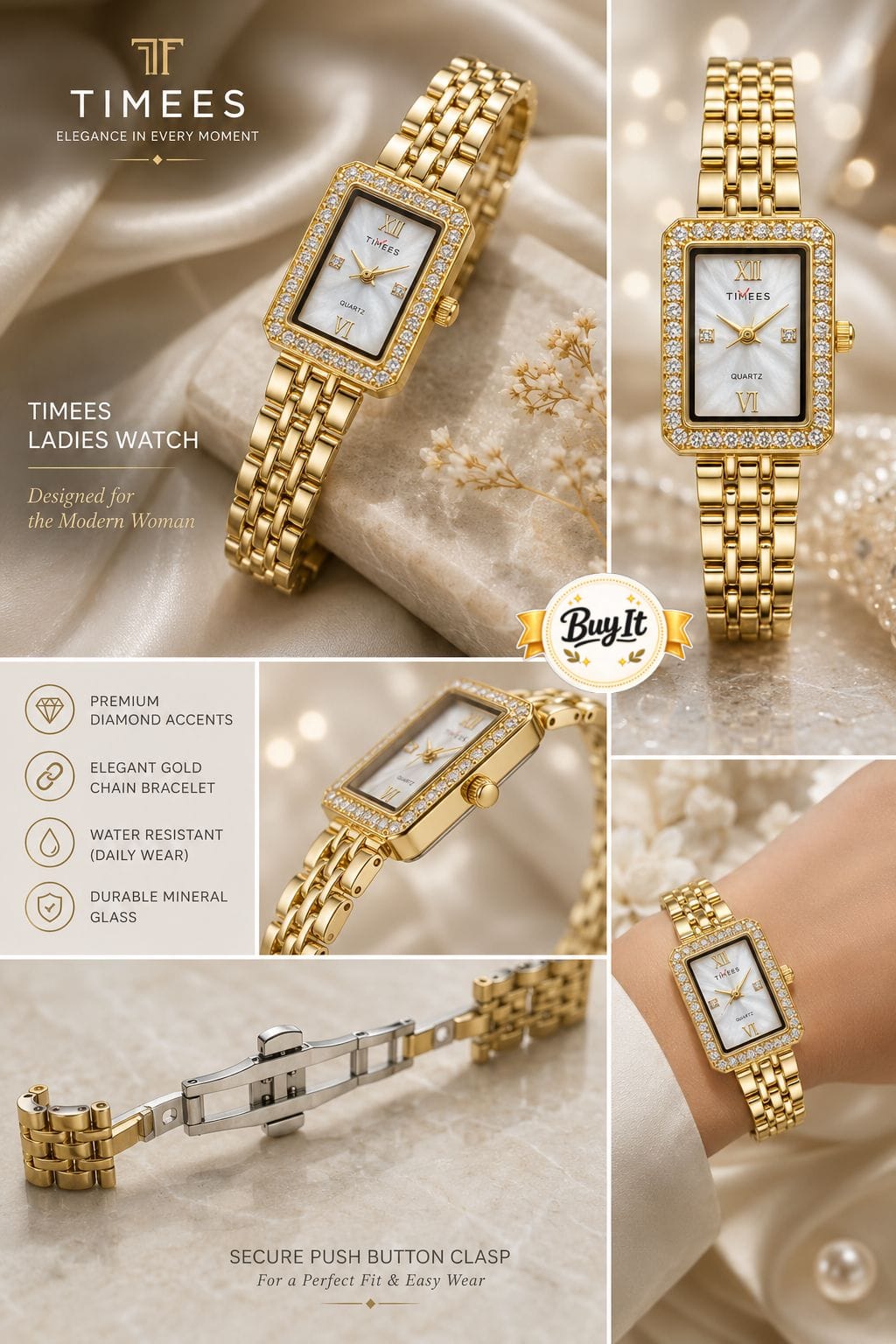 Timees Gold Watch