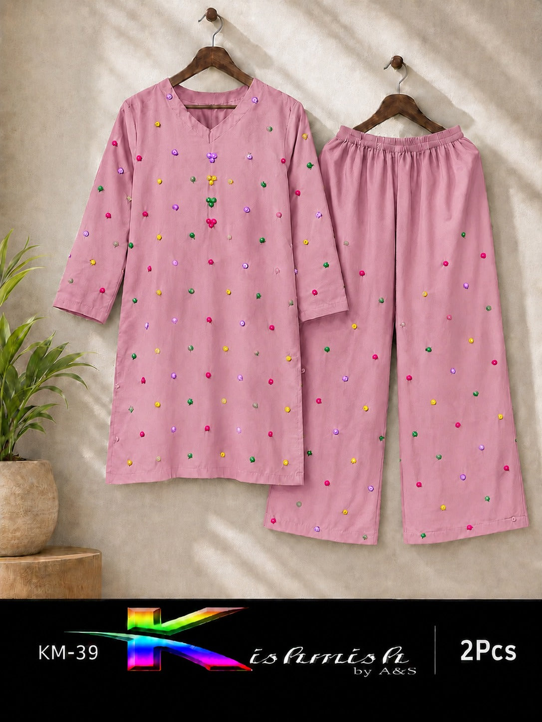 Khishmish Mirror Work 2PC Lawn Suit