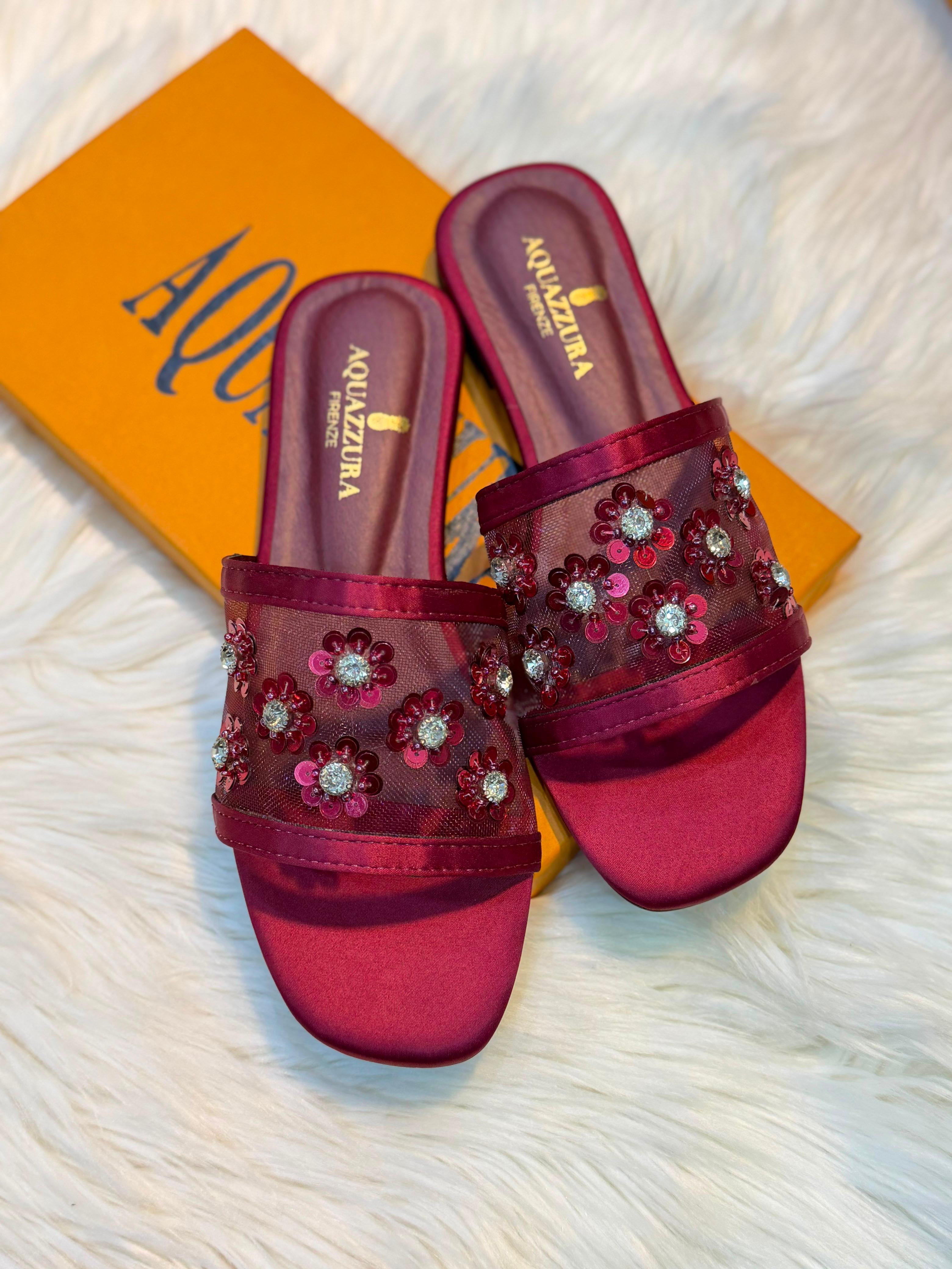 Floral Flat Slippers