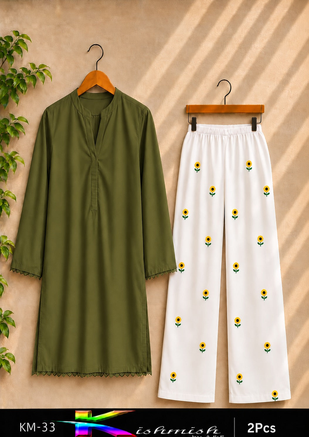 Khishmish Bow Embroidery 2PC Lawn Suit
