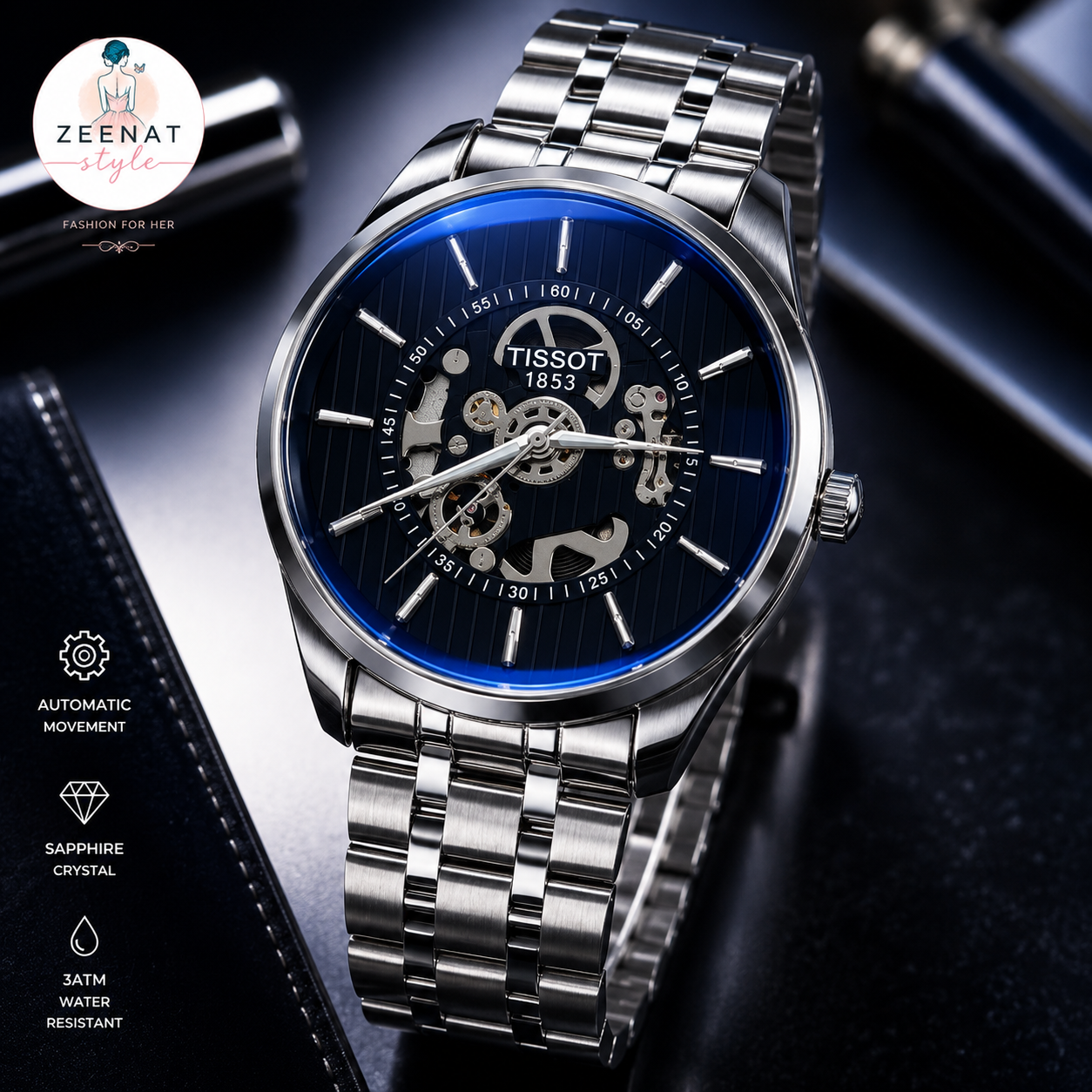 Premium Men's Stainless Steel Analog Watch