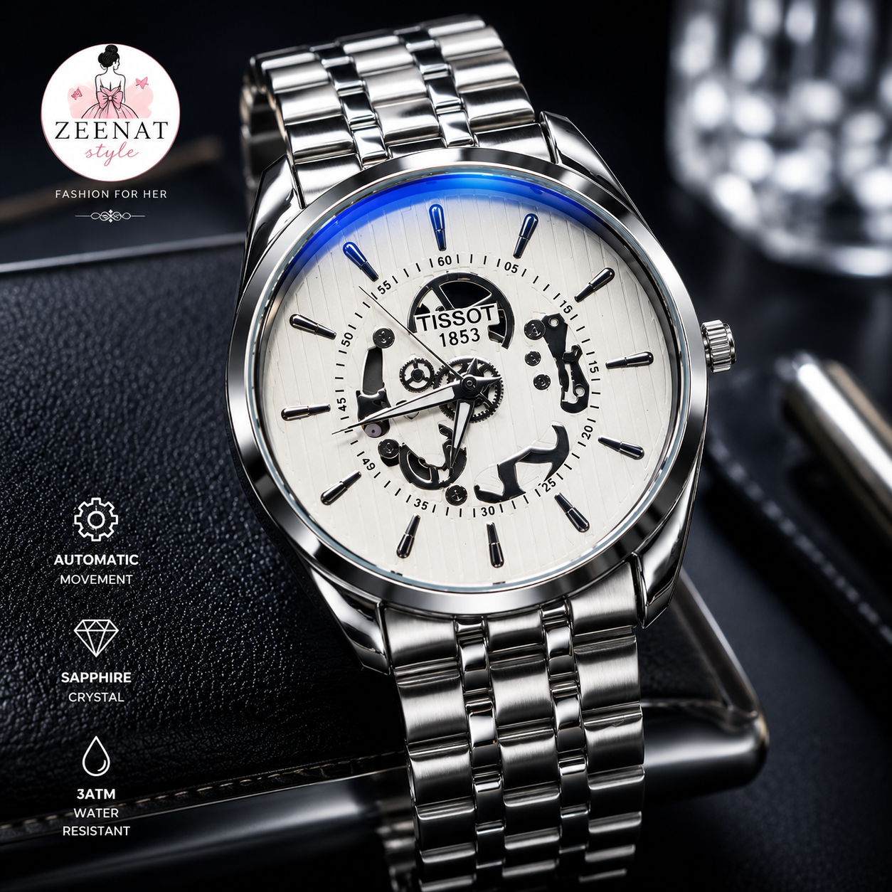 Premium Men's Stainless Steel Analog Watch