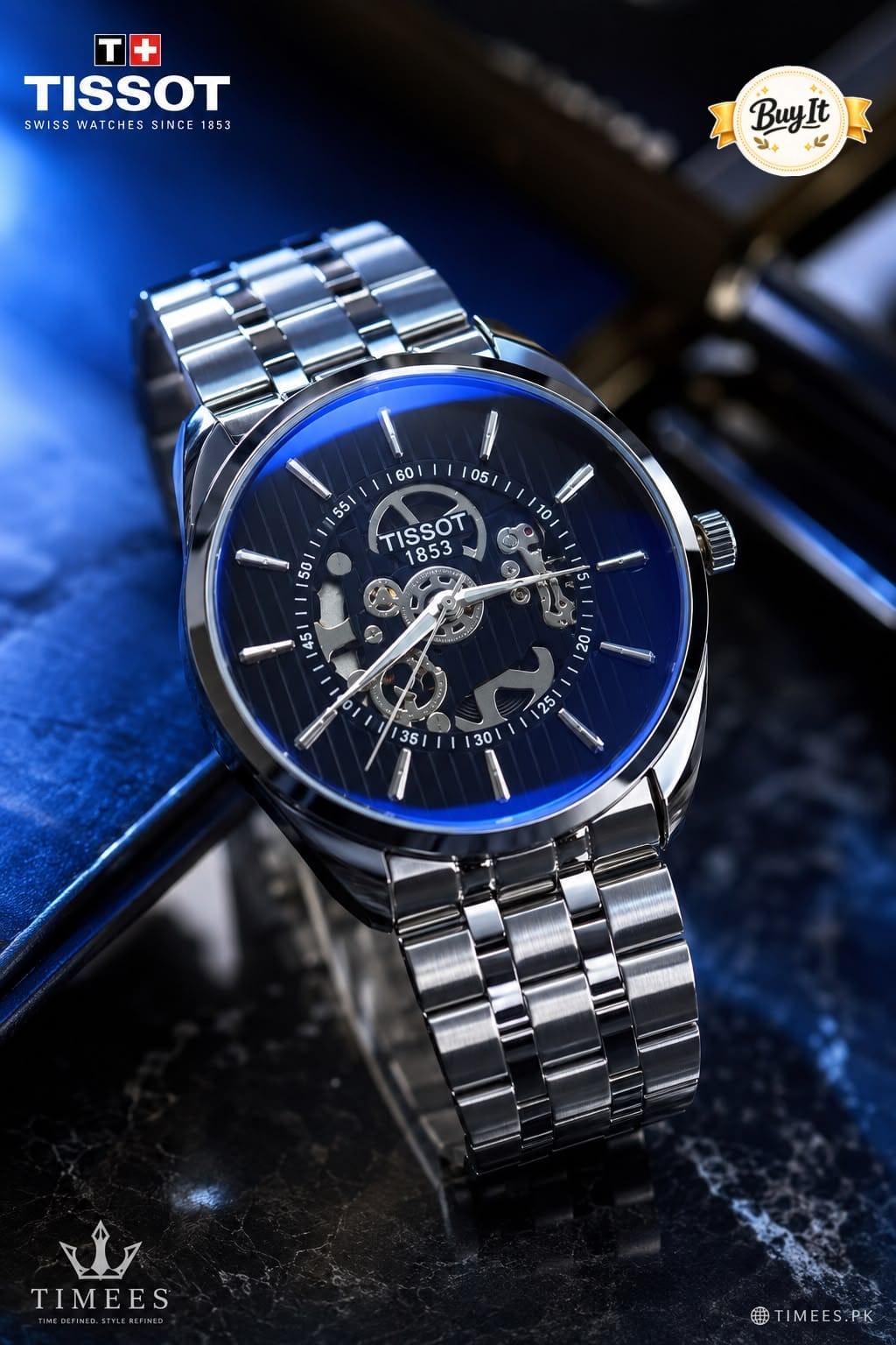 Premium Men's Stainless Steel Analog Watch